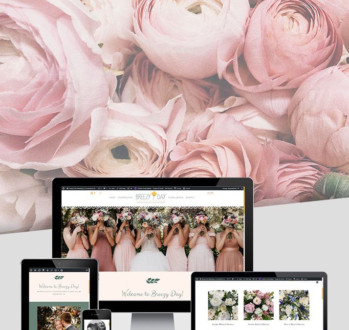 Breezy Day Weddings – Floral Website Development