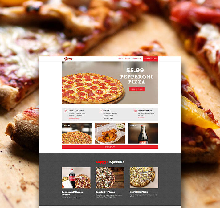Zappys Pizza San Diego Restaurant Website